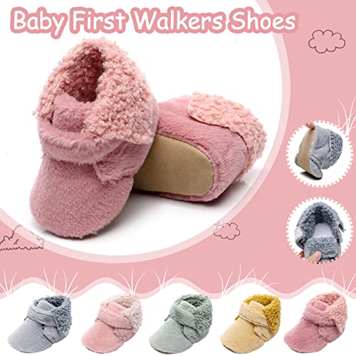 Toddler Slippers House Shoes Baby Winter Booties Plush Cozy Kids House Slipper Warm Lightweight Walking Shoes2
