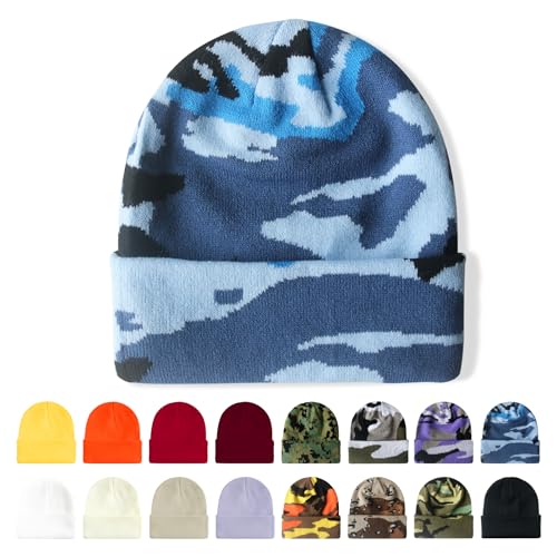 AGLIFEFY Plain Cuffed Beanie