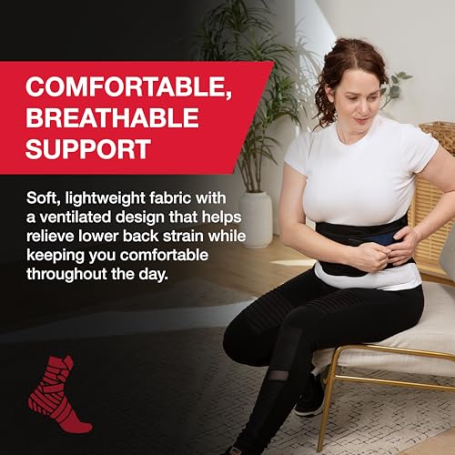 Image of MUELLER Sports Medicine Lumbar Back Brace with Removable Pad, Ideal for Upper and Lower Back Pain, Relief & Support for Men and Women, Strains, Sciatica, Scoliosis
