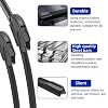 2PCS Wiper Blades Set Kit Front Windshield Brushes Windscreen Window Accessories For BYD F3 2012-2022(2 PCS)