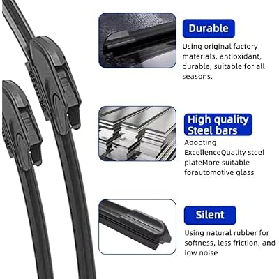 2PCS Wiper Blades Set Kit Front Windshield Brushes Windscreen Window Accessories For BYD F3 2012-2022(2 PCS)