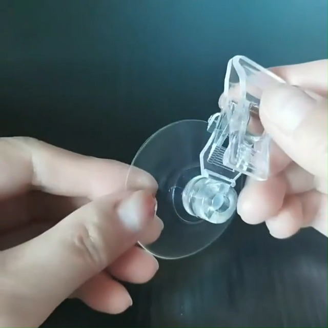 10 Clip un Ventosa Trasparente Ventosa per Vetro per Finestre da Bagno