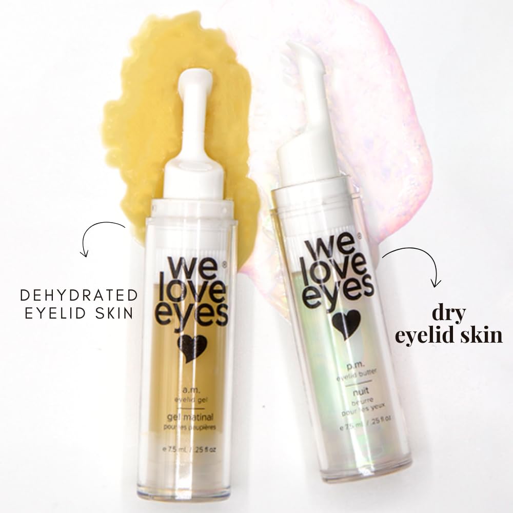 We Love Eyes A.M. Eyelid Gel - Für geschwollene Augen, feine Linien, Tränensäcke, gesund für Ihre Augen, botanische & vegane Inhaltsstoffe.