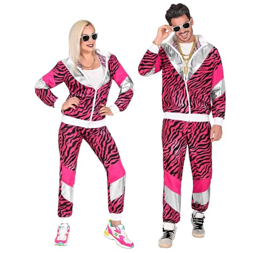 W WIDMANN MILANO Party Fashion - Disfarce de treino 80 s tigre, suit, estilo retro, fato de mau gosto