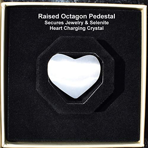 Zenergy Gems Charged Arizona Turquoise Necklace 17.7" Premium Tumble Polished Crystal Gemstone Chip Necklace + Selenite Heart Charging Crystal (Shamans Stone - Creative Success & Longevity) [Reiki] #TOP6