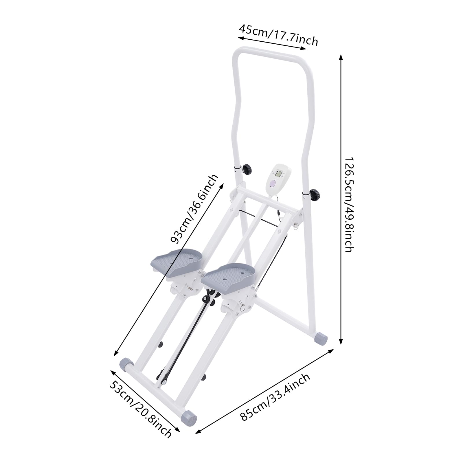 Nueva máquina de escalar para ejercicios de gimnasio en casa, máquina de escalar vertical para entrenamiento de cuerpo completo, plegable con bandas de resistencia, entrenamiento cardiovascular suave