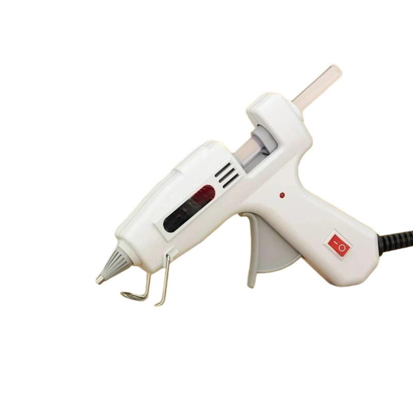 Pistola de silicona caliente 100/150 W con barras pegamento 11 mm, pistola adhesivo 40 temperatura eléctrica 7 pistola de pegamento caliente(40W White)