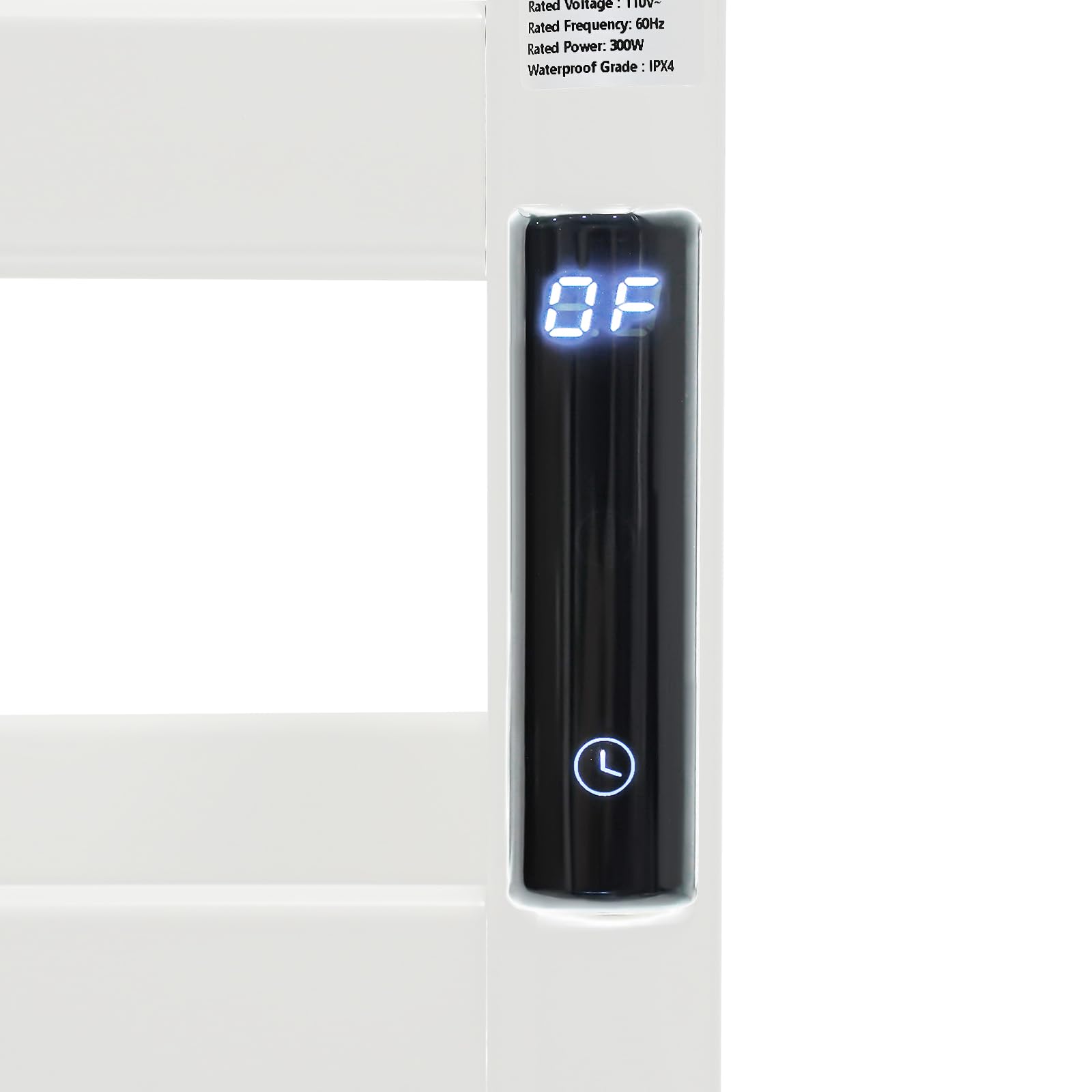 Scaldasalviette elettrico da 300 W, con timer e touchscreen, per asciugamani, accappatoio, portata 30 kg