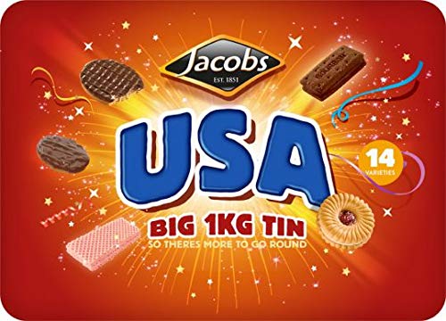 Jacobs USA Big 1KG Tin Holiday assortment Imported from Ireland
