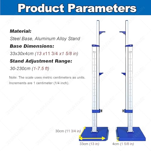 image for HuanSebesity Aluminum Track & Field High Jump Measuring Standard,1 Pai
