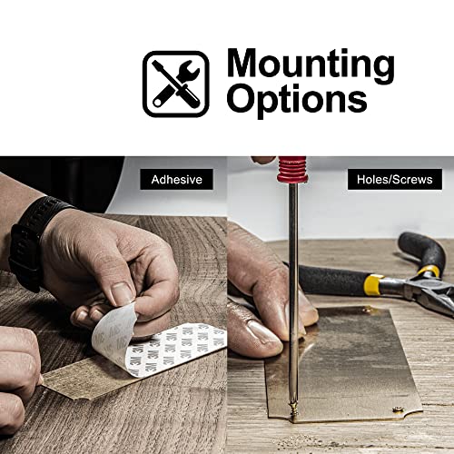 Image of Personalized Name Plates, Silver Engraved Plaque, Stainless Steel Trophy Plates Engraved, Custom Name Plate with Adhesive Backing or Screws, 6 inch W x 2 inch H