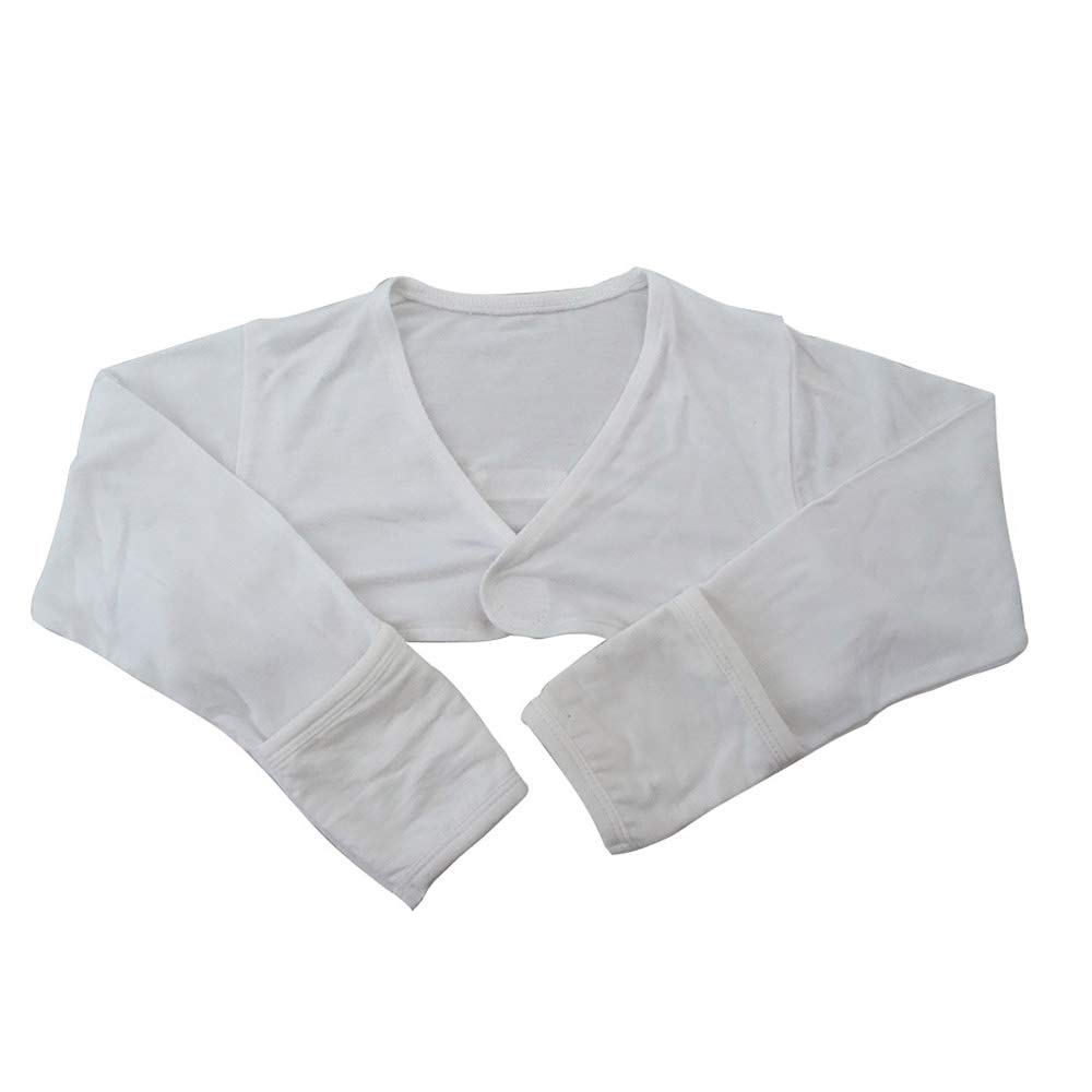 EDENSWEAR Zinc-Filled Rayon Eczema Face Anti-scratch Sleeve Cover Vest (18Months White), 18 Months