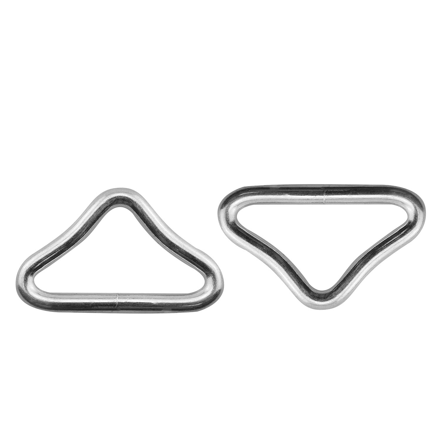 JCBIZ 20pcs Triangle Ring Buckle Trampoline Accessories 38x20mm Stainless Steel Triangle Webbing Buckle for Trampolines