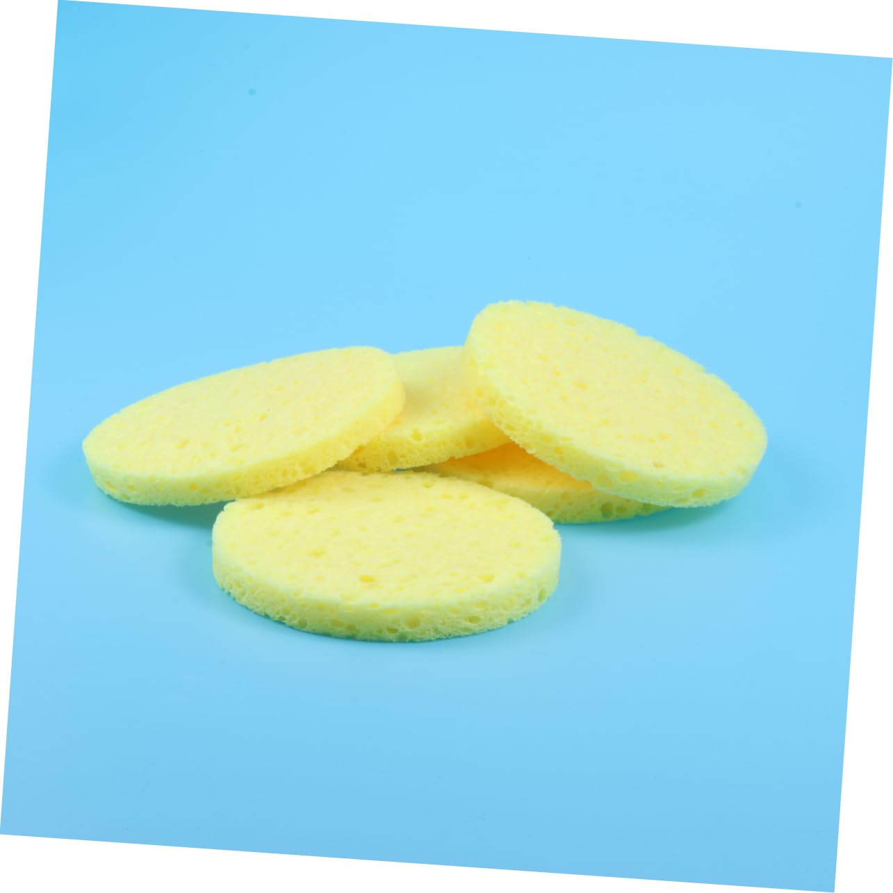 VICASKY 12pcs Natural Thickened Skin Care Sponge Soft Facial Cleansing Puff for Makeup Removal and Daily Face Care Gentle Exfoliating and Deep Cleaning Tool