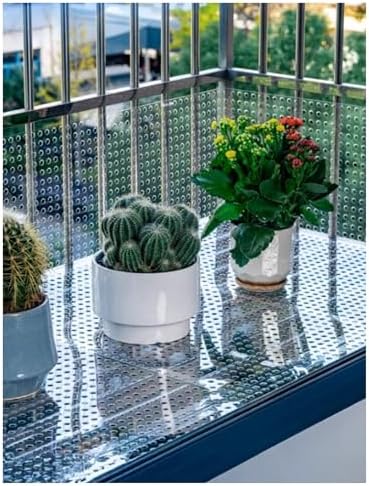 Anti-Theft Perforated Window Pad with Ties, Decorative Balcony Railing Grilles for Patio Protection, 40x240cm (15.75x94.49in) - Stylish Safety Solution