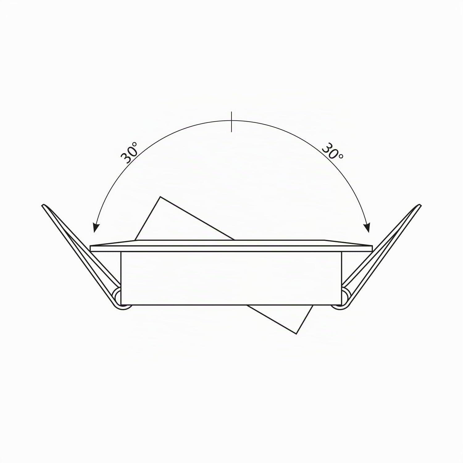 ledscom.de 5x cadre d'encastrement au plafond FABI, rond, pivotant, doré brillant (GU10/MR16/GU5,3/50mm) douille incluse