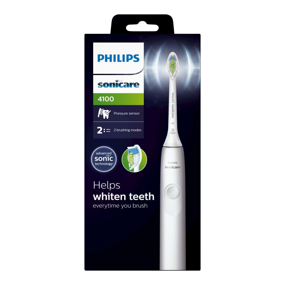 Philips Sonicare serie 4100 Spazzolino elettrico sonico bianco HX3681/33 (CEP. DENTAL ELE. PHILIPS SONICARE 4100)