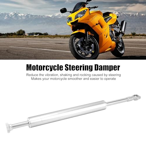Amortisseur de direction moto commande réglable anti vibration aluminium - 3