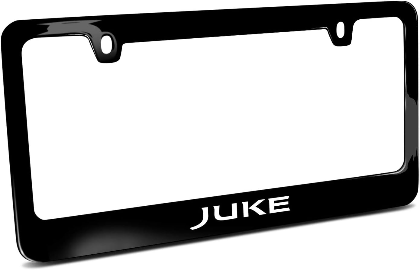 iPick Image Made for Nissan Juke Black Metal License Plate Frame