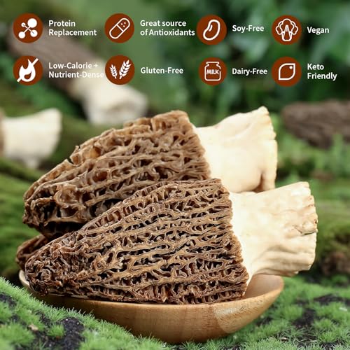 Meimiduo 2Oz(56.7G) Grade Aaa Dried Morel Mushrooms (Morchella Conica) For Cooking thumb #2