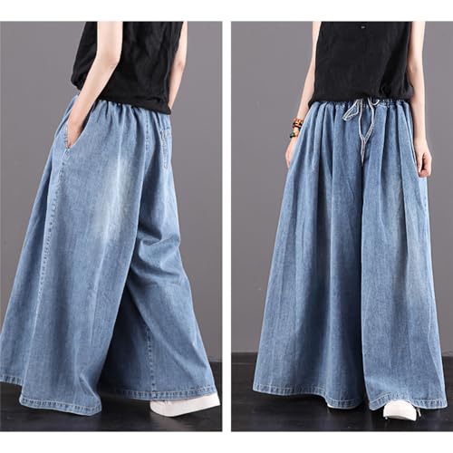 Kinghua Wide Leg Jeans for Women High Elastic Waisted Flare Baggy Jeans3