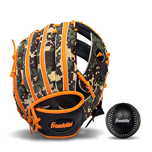 Image of Franklin Sports Kids Baseball Gloves - RTP Youth Teeball Glove + Ball Set - Boys + Girls Teeball Mitt Set - Kids + Toddlers - 9.5 inch