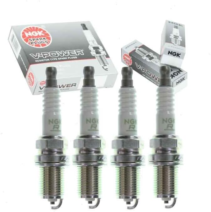 Sixity Auto NGK V-Power Spark Plugs 4-Pack (Fits Hyundai Elantra 1996–2012)