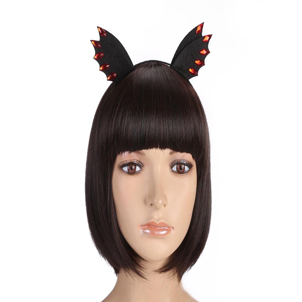 GENERIC Women Girl Black Devil Bat Ear Halloween Costume Party Hair Headband Band (B09WMXW489) Amazon Price History, Amazon Price Tracker