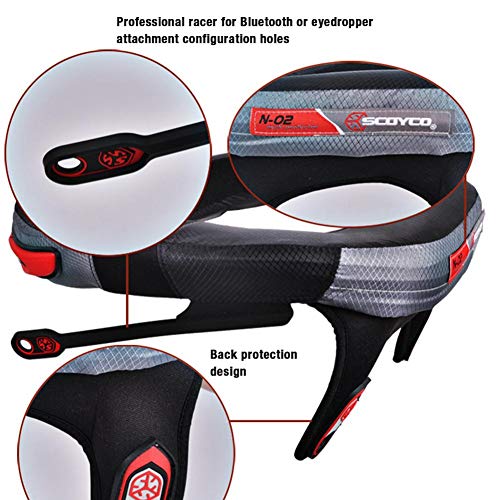 HEYJUDY Motorcycle Riding Neck Protector Motocross Neck Brace for Adult Motorcycle Cycling Anti-Fatigue Protector Off-Road Riding Body Protection Gears