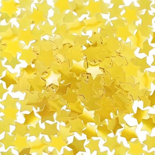 Confetti D'étoile en Foile Métallique D'or 0.78inch/2cm 8000PCS Confetti de Table Pour la Décoration D'anniversaire de Fête ou Les Ballons Remplis