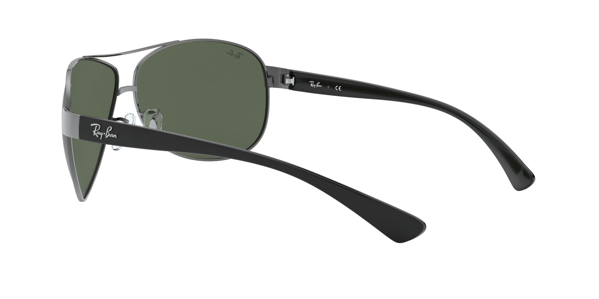 Ray-Ban Aviator Occhiali da Sole, Grigio (Gunmetal), 63 Uomo