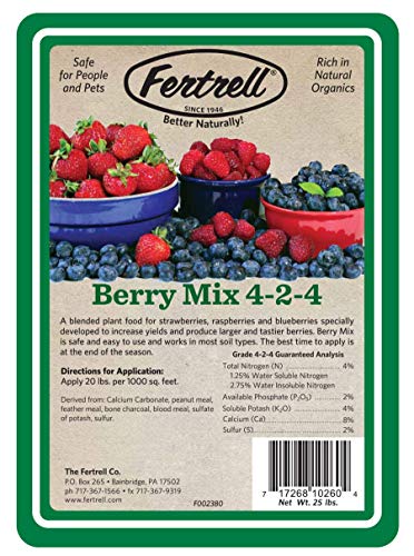 Fertrell Berry Mix 4-2-4 Organic Fertilizer, 5lb, 25lb or 50lb