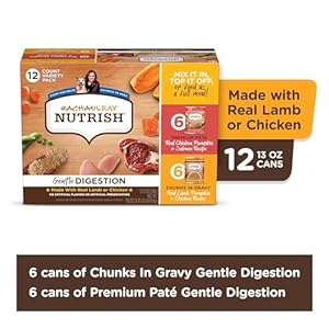 Nutrish Rachael Ray Moist Canine Meals, Mild Digestion Selection Pack, 13 oz. Cans (Pack of 12)