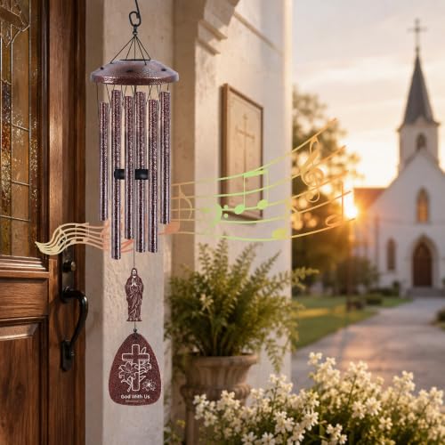 Christian Gifts for Women, Religious Wind Chimes for Outside by Romart - Used condition - Image 5