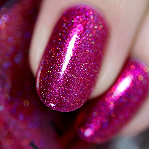 Image of ILNP Nexus - Rich Raspberry Holographic Nail Polish