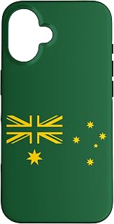 Australia Flag Green and Yellow Sports Athletic Jersey Case for iPhone 16