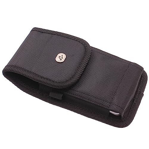 Rugged Case Belt Clip Compatible with Nokia C110 Phones - Holster Canvas Cover Pouch Carry Protective Black