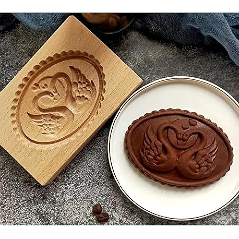 Holz-Keksformen, geschnitzte Holz-Keksform, Backform Cover