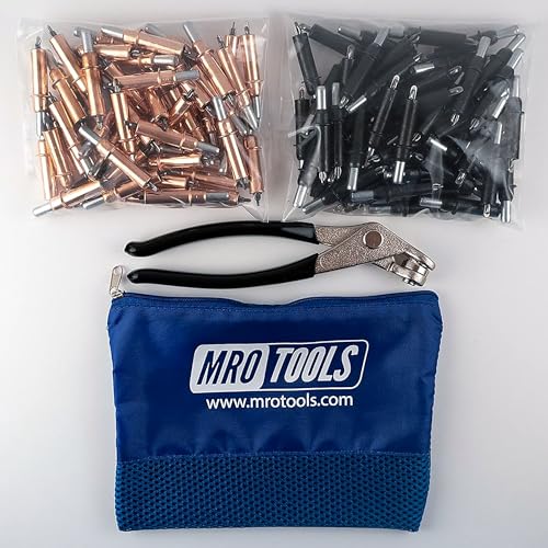 50 1/8 & 50 5/32 Zephyr Kwik-Lok Cleco Fasteners + Cleco Pliers w/Carry Bag (KZ4S100-2)