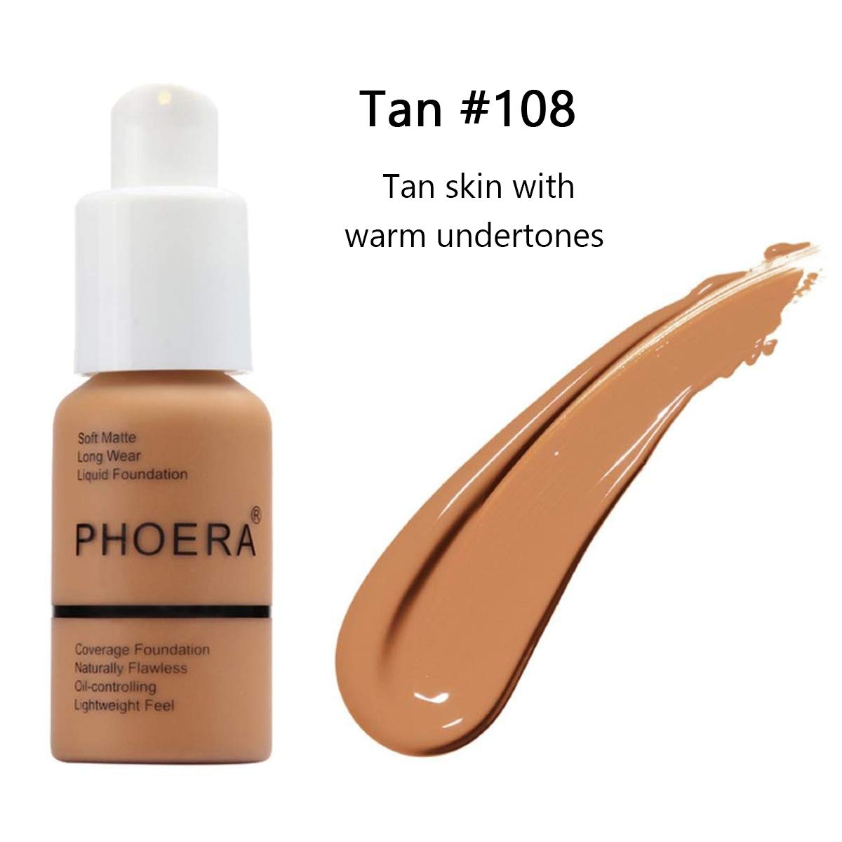 GARYOBLiquid Foundation PHOERA Liquid Matte Full Coverage Foundation 30ml