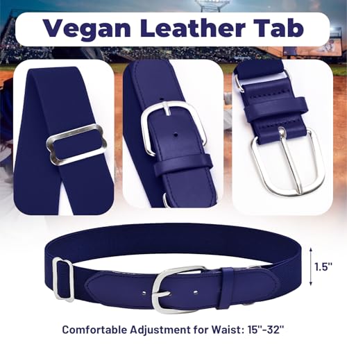 Baseball Belt and Socks Combo Set with Adjustable Elastic Belt and SoftBall Socks for Youth Boy and Girl2