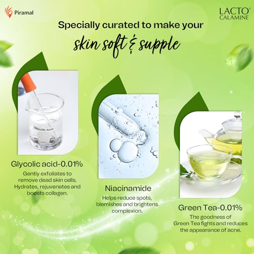 Lacto Calamine Green Tea Night Gel Moisturizer For Women | 50g x Pack of 1 | Night Cream For Oily Skin with Niacinamide & Glycolic Acid | Overnight Hydration | Sulphate &... - Image 4