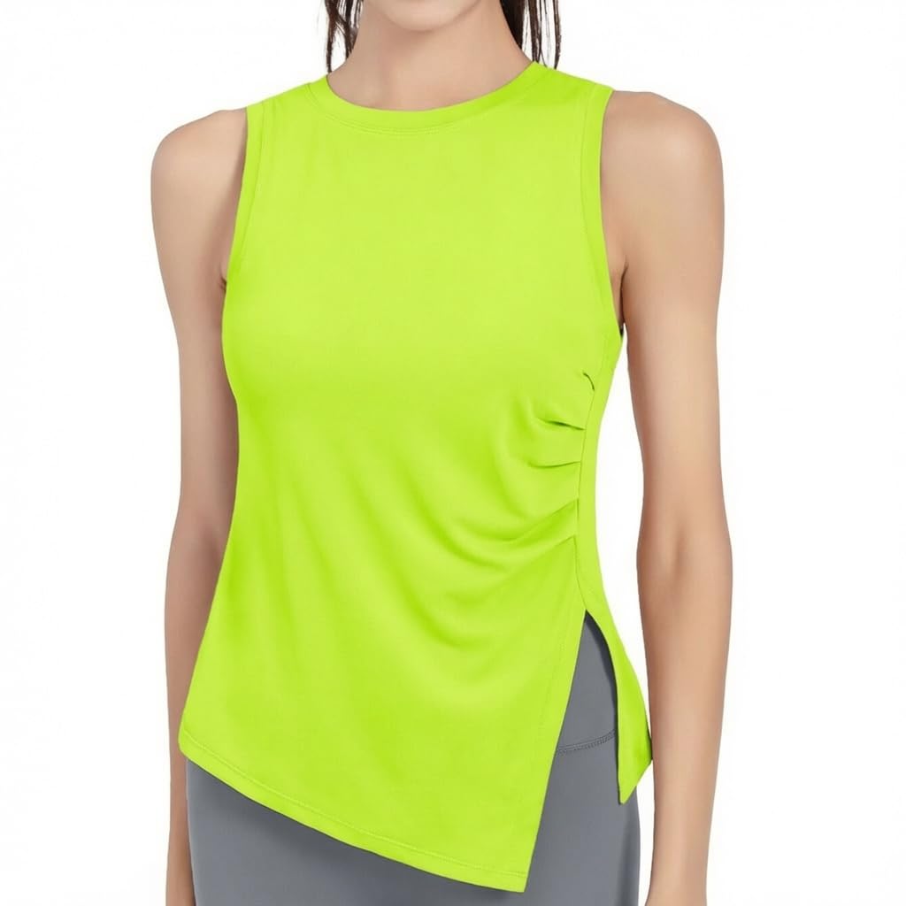 Sport Tank Top Damen UPF 50+ Ärmelloses Fitness Shirt Leicht Schnelltrocknend Atmungsaktiv Yoga Running Sporttop Sommer