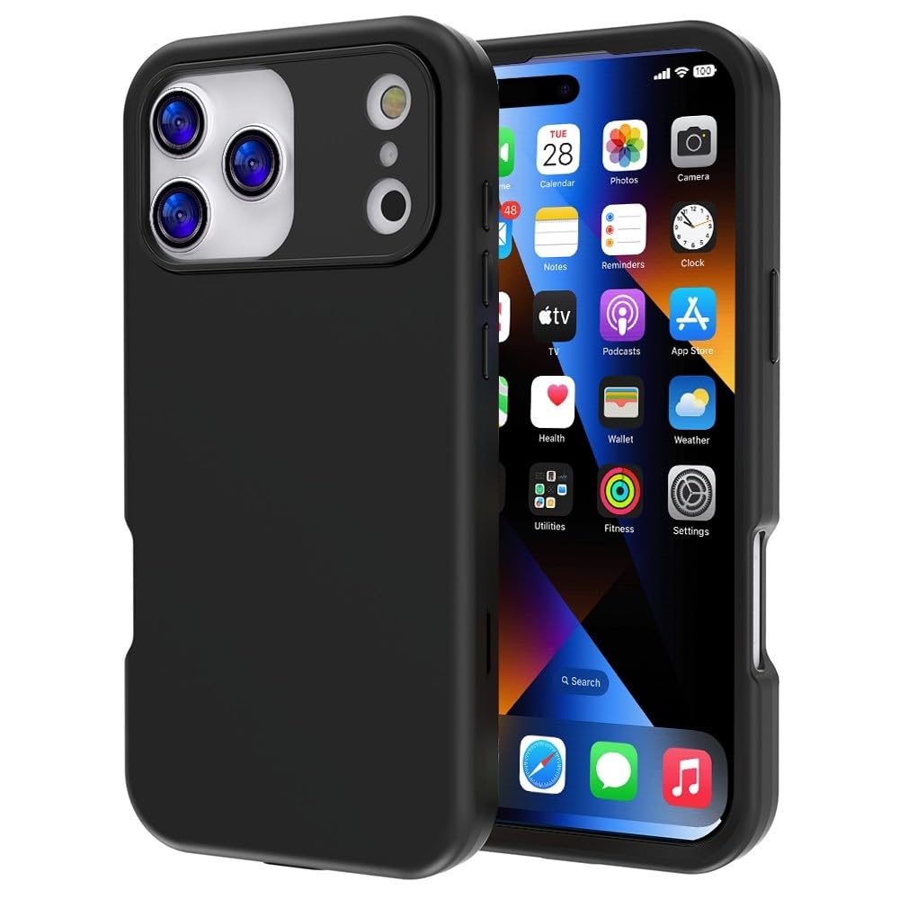 Coque iPhone 16 Plus silicone noir rigide pour éviter les rayures - 8
