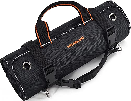 Men's Tool Roll, Tool Roll Up Bag, Roll Up Tool Bag, Tool Roll Organizer, Mechanic Tool Roll Bags, Motorcycle Tool Roll Bag, Wrench Roll Up Pouch, Electricians Wrench Roll W/Screwdriver Holder For Car #TOP5