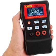 LCR meter, MLC500 Electronic Capacitance Inductance Meter Digital Bridge LC Multimeter RC Oscillation To 500 KHz 100mF 4.8 Tool