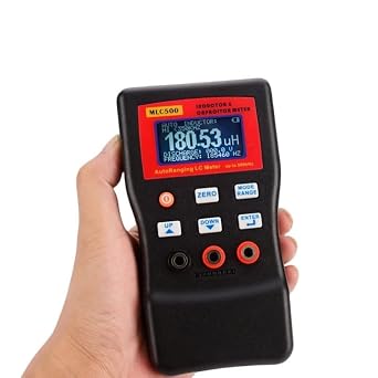 LCR meter, MLC500 Electronic Capacitance Inductance Meter Digital Bridge LC Multimeter RC Oscillation To 500 KHz 100mF 4.8 Tool
