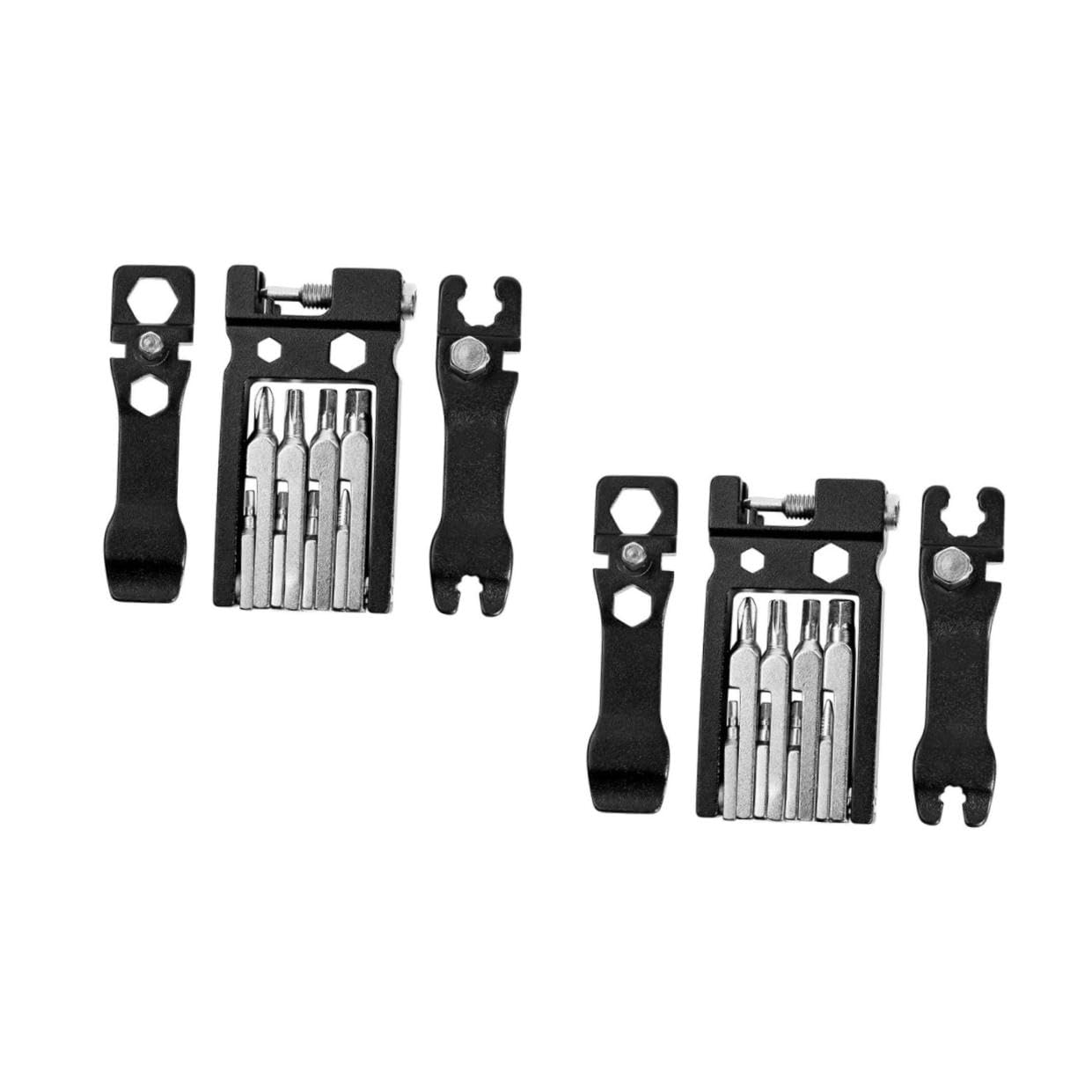ifundom 2 Pezzi Strumento Riparazione per Biciclette Kit Portatile con Chiave e Cacciavite Design in Carbonio Accessori per Manutenzione Bici Corsa