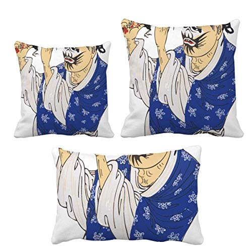 Coussin Chinois Traditionnel DIYthinker Motif Opératoire Évocation d'Asie