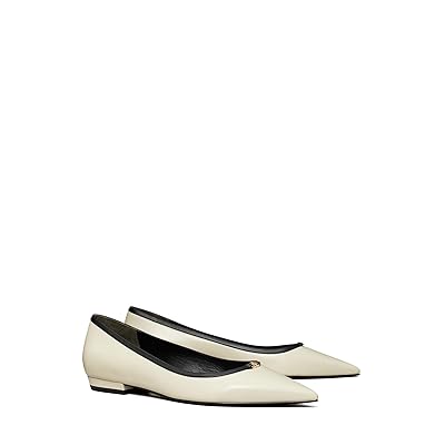 Tory Burch Double T Buckle Pointed Toe Flats Women
